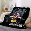 1pc Blanket - Gorillaz band Print Design,Lightweight Blanket for Sofa,Bed- Soft &Warm,Gift for All Seasons