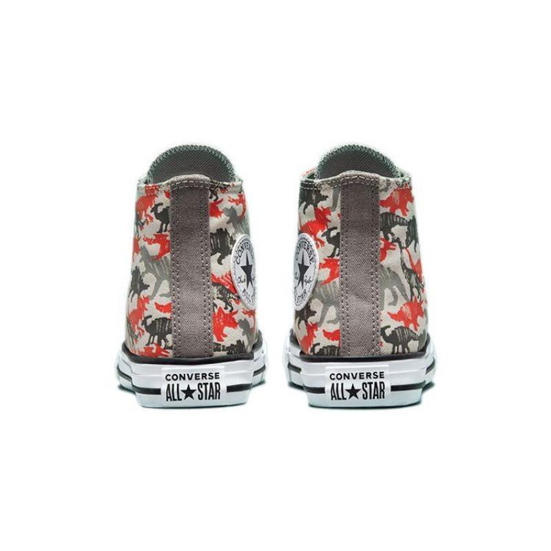 Converse All Star Series Kids High Canvas Shoes Comfort Versatile Off White 671598F