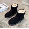Fashion Fashion Winter Brown Short Boots New Platform Shoes Push Size Ankle Boots for Women Waterproof and Warm Snow Boots