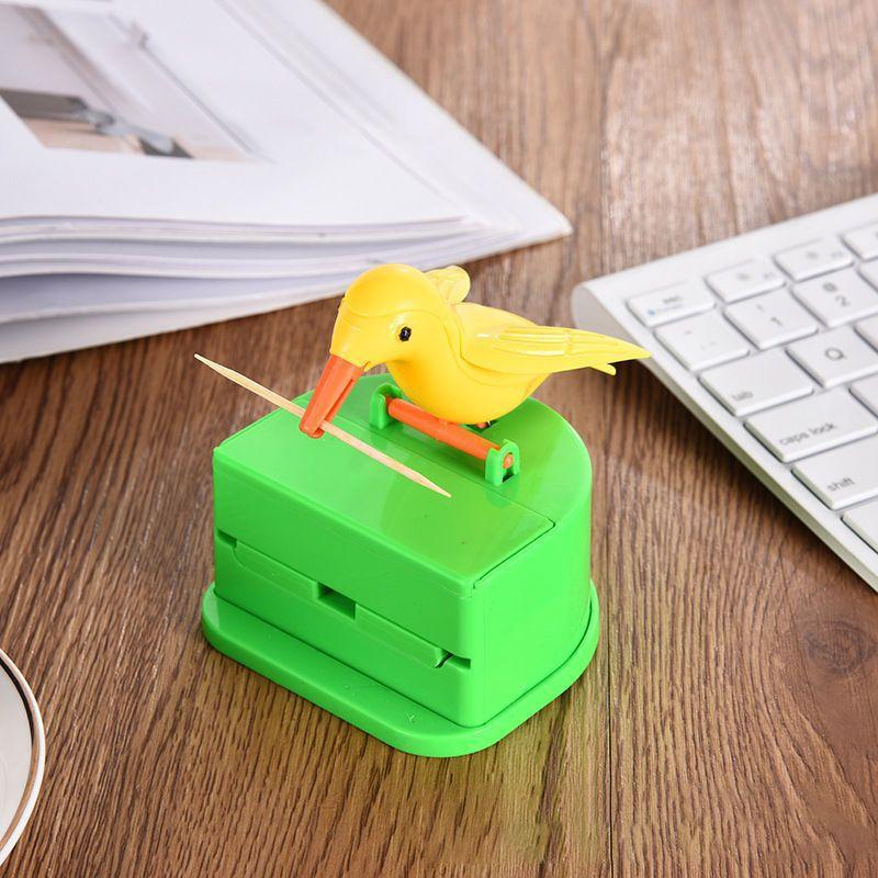 New Small Bird Toothpick Container Automatic Toothpick Dispenser Toothpick Holder Home Decoration Kitchen Accessories