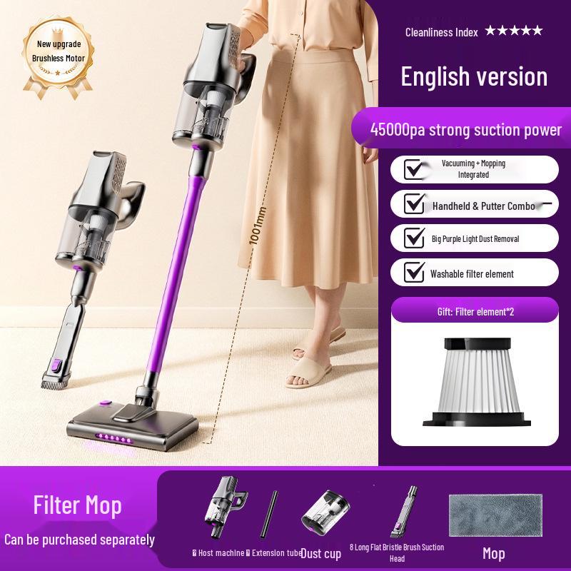 

2-in-1 Handheld Vacuum: High-Suction, UV Sterilization, Anti-Mite for Home & Car