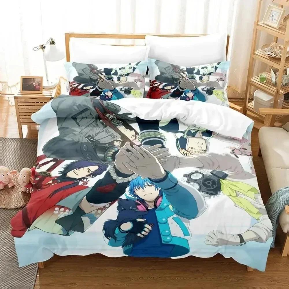 3D Print Anime Dramatical Murder Game Comfortable Duvet Cover Pillowcase Bedding Set Children Bedroom Decoration Home Textile