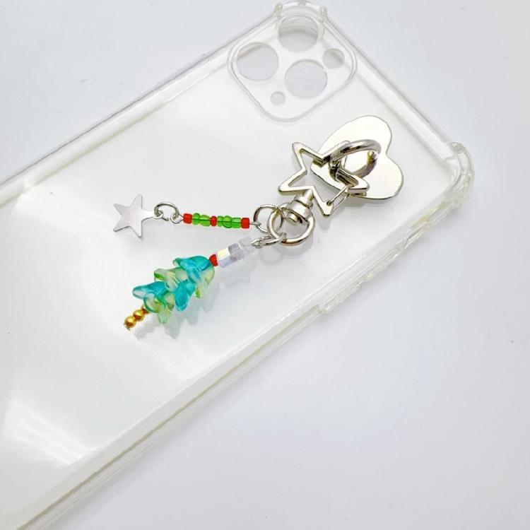 Cute Christmas Tree Keyring Mini Fish Pendant Keychain Cartoon Bag Pendant Charm