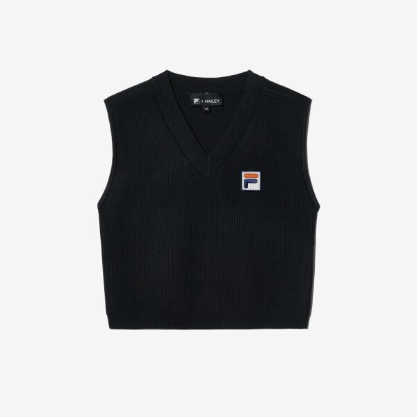 Fila V Neck Knit Vest Black fs2Vth2h91f Blk blacks/W80