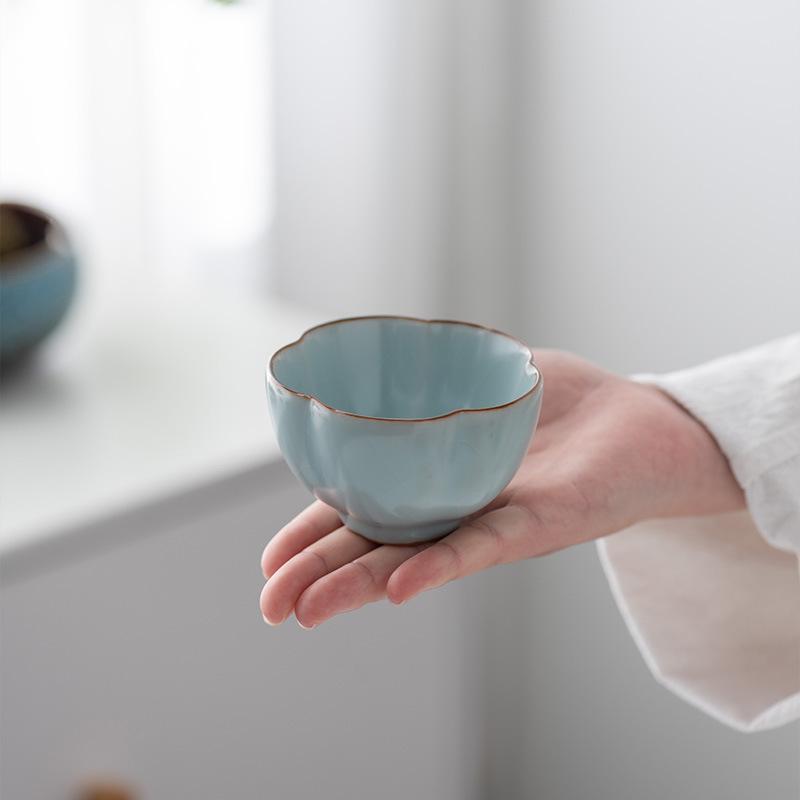 Tianqing Ru Brennofen Tasse Meistertasse Handgefertigt High-End Teetasse Meister Berühmte High-End Tasse Kung Fu Teeset