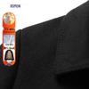 ROMON Men's Thickened Mid-Length Double-Sided Wool Coat with 90% Duck Down Liner