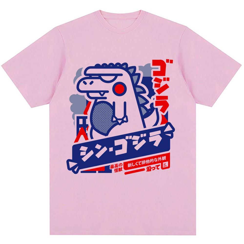 Japanese Style Cute Funny Monster T-Shirt Trendy Men Women Novelty T Shirt Oversized Soft Cotton Casual Harajuku T Shirts Gifts