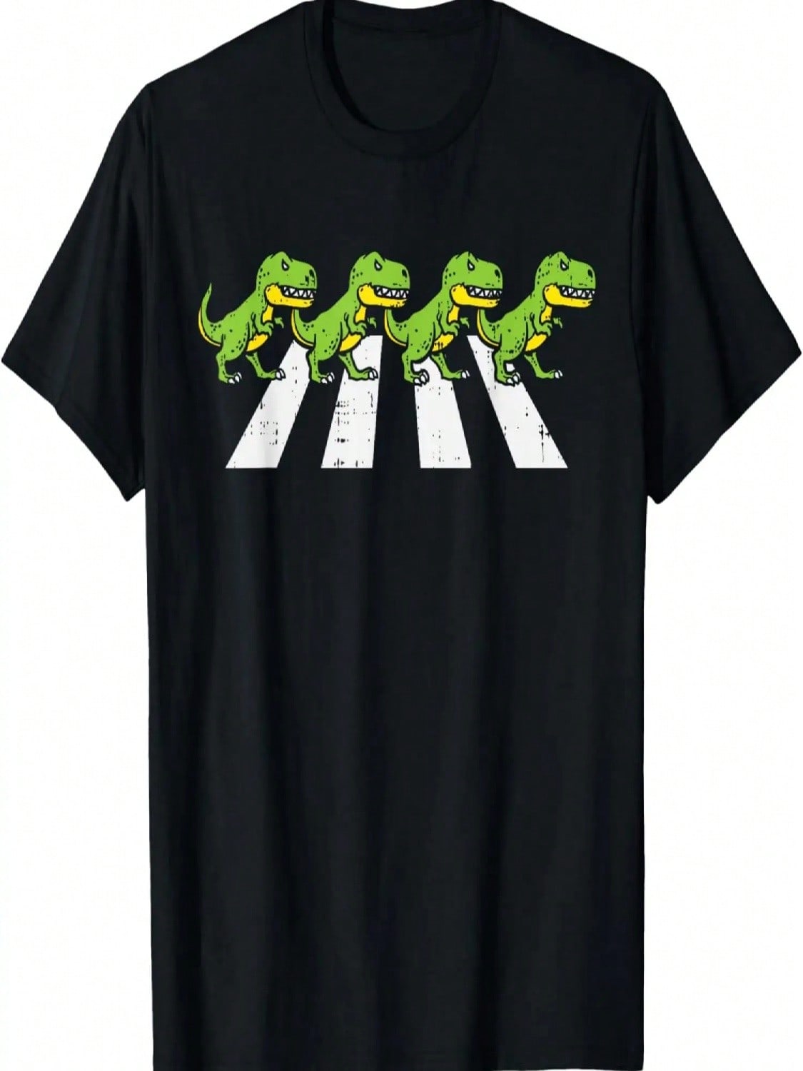 Trex Crossing Road Funny Crosswalk Pun Dinosaur Lover Gift T-Shirt S разноцветный