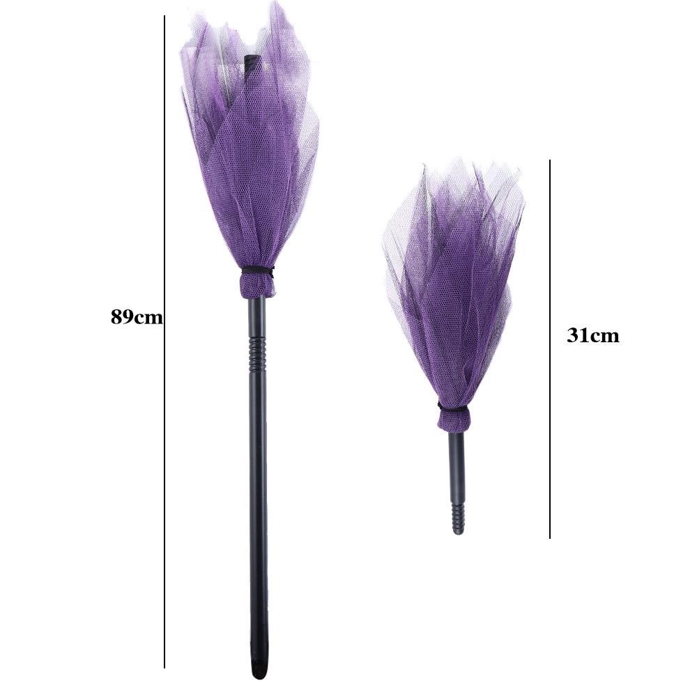 Handcraft Children's Performance Classic Witch Accessory Flying Broomsti Party Prop Witch Broom