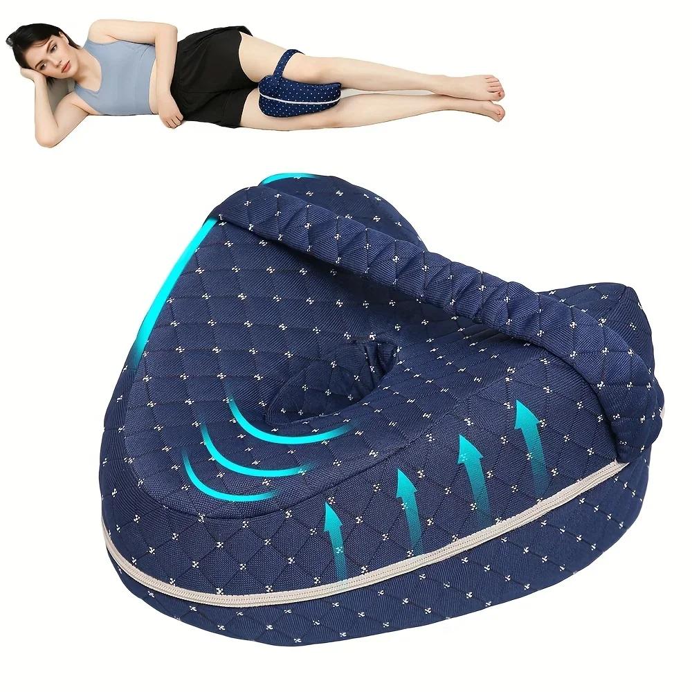 Cuscino di Supporto in Schiuma per Gambe e Ginocchia in Memory Foam per Dormitori Laterali Sciatica Ortopedico Sciatica Schiena Anca Cuscino di Sollievo per Letto Divano
