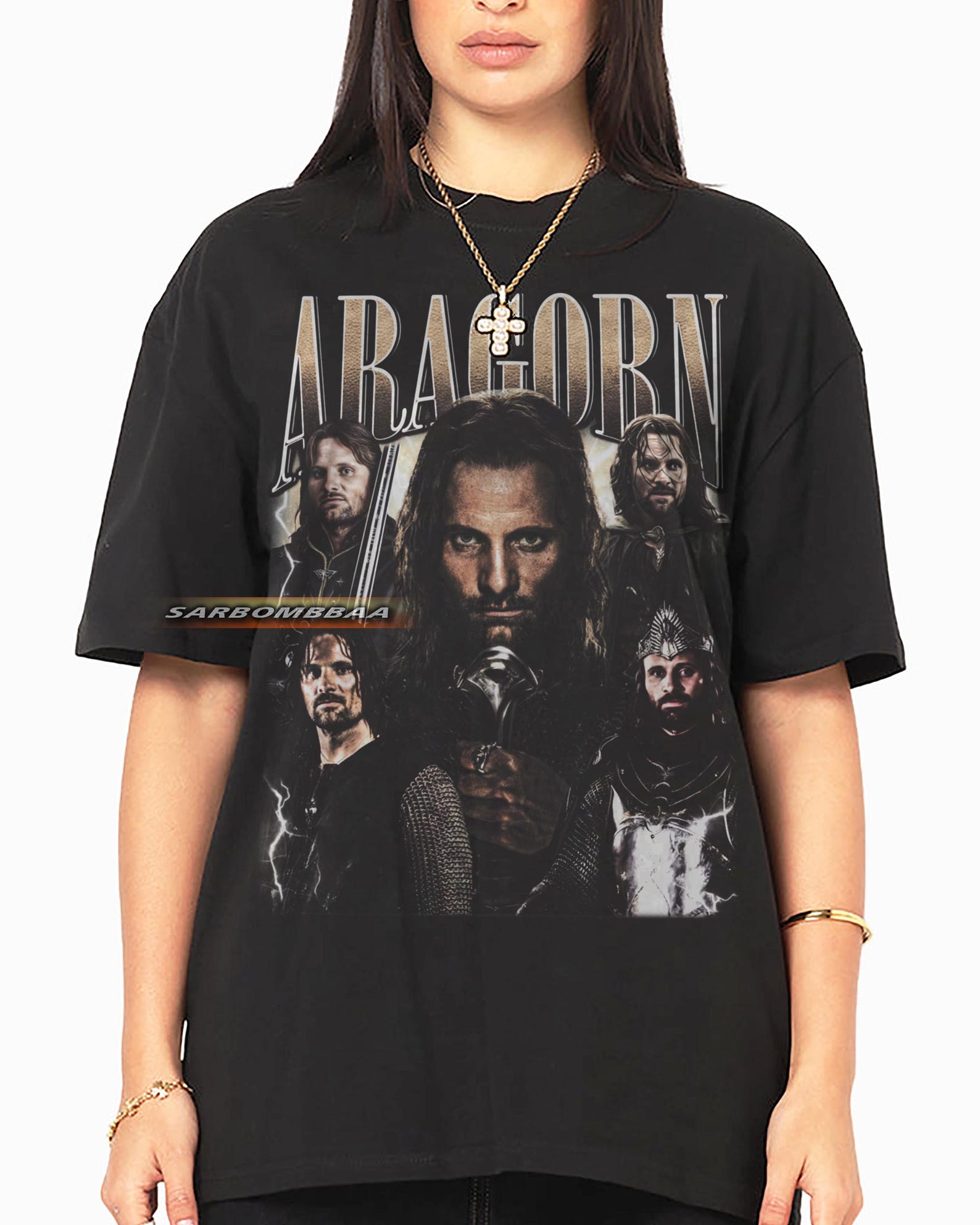 Aragorn Vintage Style T-Shirt - Unisex Lord of the Rings Tee 4XL