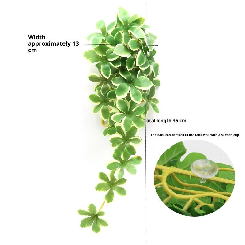 Simulation Fish Tank Landscaping Colorful Rattan Cane Reptile Pet Feeding Box Decoration Fish Tank Aquarium Landscape Decoration