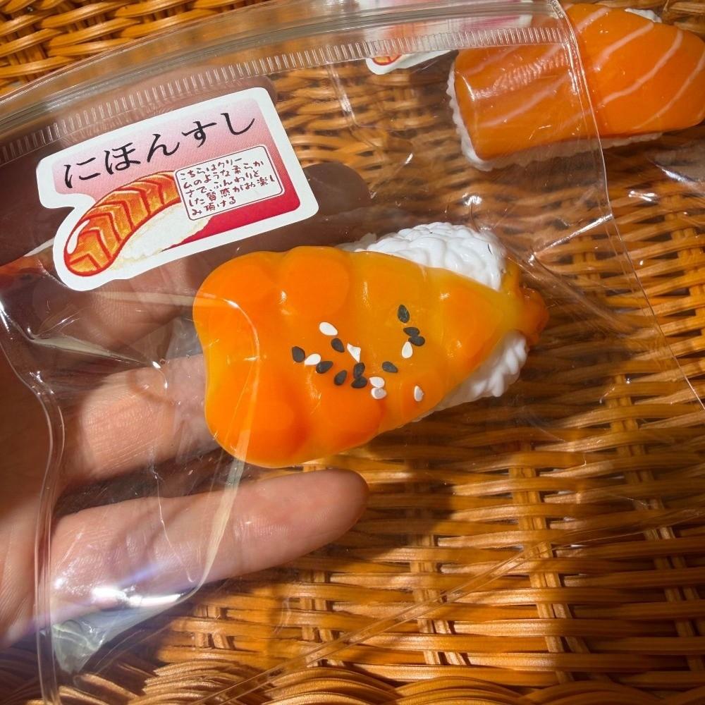 Silicone Sushi Squeeze Squishy Toys Slow Rebound Decompression Toy New Sensory Fidget Toy  For Kids