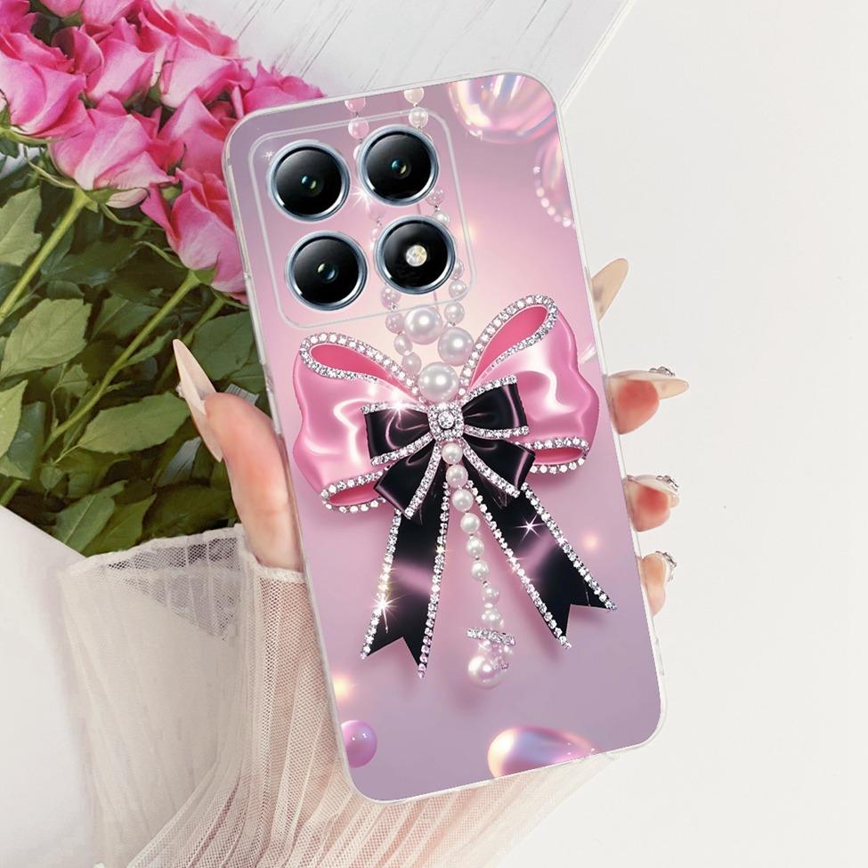 Transparent Casing For Xiaomi 14T Pro Case Cute Cat Luxury Fashion Butterfly Funny Cool Painted Cover 2407FPN8EG