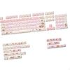 Keycaps Set for Mechanical Keyboards, English Keycaps, Transparent Cute Patterns, Ideal Gift, Easy