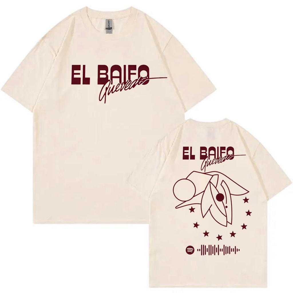 Rapper Quevedo El Baifo Double Sided Print T Shirt Harajuku Hip Hop Short Sleeve Tshirt Unisex Unisex Casual Fashion Loose Tshirts