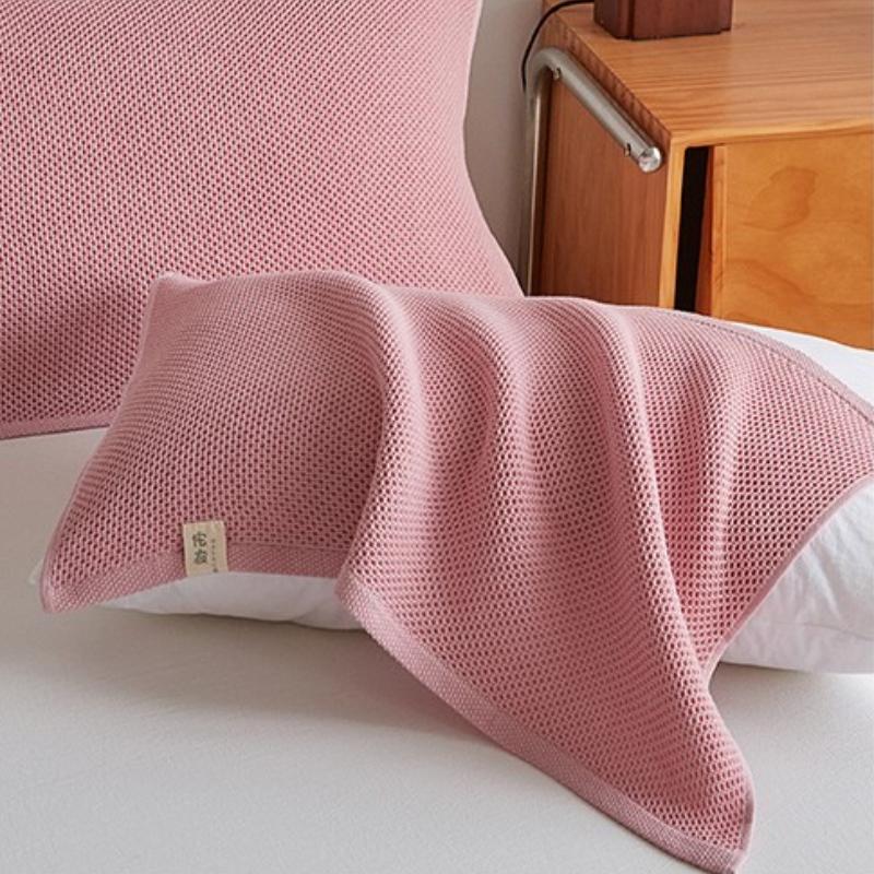 

2025 Новое сотовое полотенце для подушки Бытовое полотенце для подушки Мягкое и удобное полотенце для подушки 52x78cm розовый