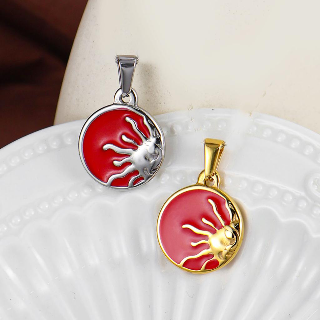 Waterproof Streetwear Enamel Cowboy Boot Pendant 18k Gold Plated Stainless Steel Charms For Diy Jewelry Accessories