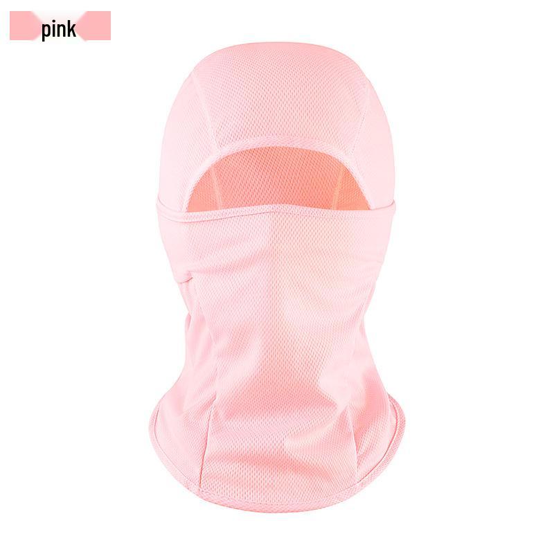 Cycling Windproof Tiger Balaclava Helmet Liner - Breathable & Quick-Dry One Size розовый