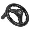 16mm Hole Diameter Lathe Hand Wheel 0.63 x 6.3in Hand Wheel Durable Universal Handwheel  Grinders