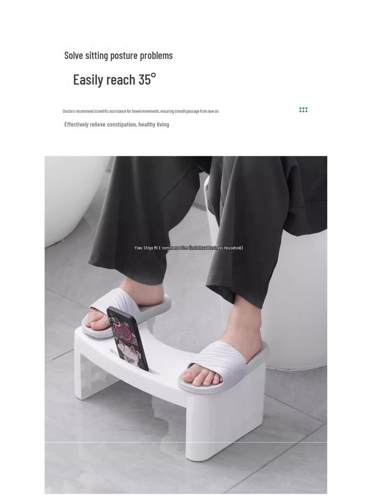 Domowy Podnóżek do Toalety do Kucania i Użytku w Łazience