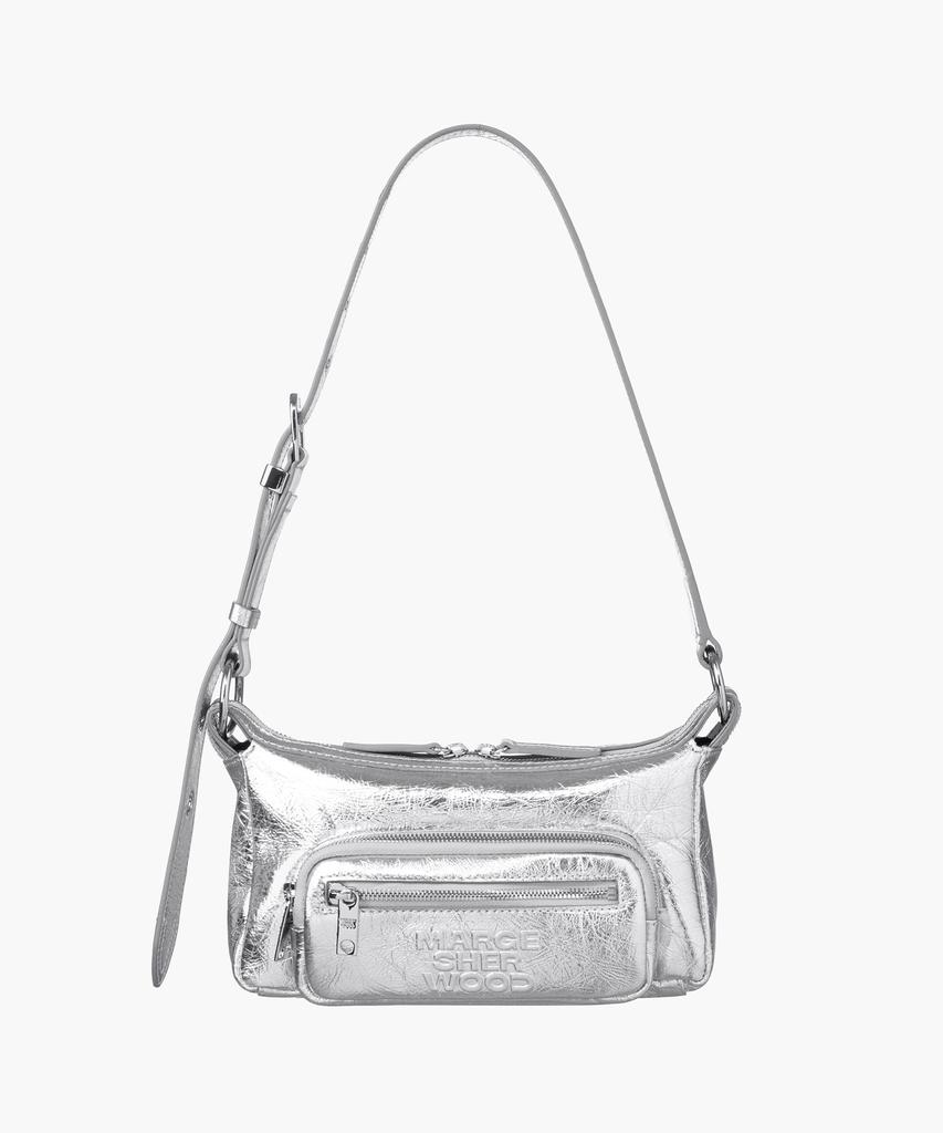 Margesherwood Outpocket Hobo Mini_Silver Crinkle