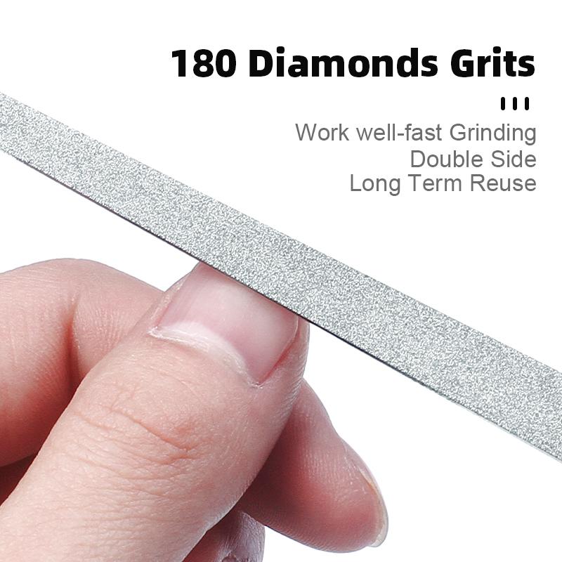 1pc Stainless Steel Double Side Nail File Styling Accessories Polish Remover For Buffer Manicure Tools For Salon Home And Travel