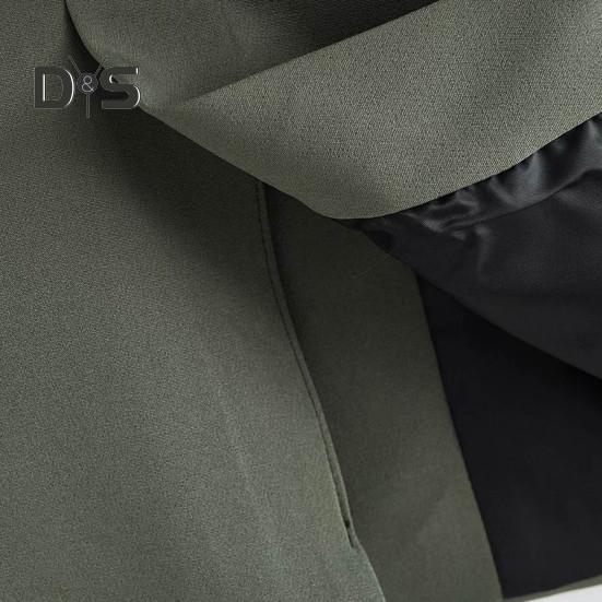 Dámská vesta kabát s klopami bez rukávů volná jednobarevná jednoknopíkový kardigan ozdobný pásek střední délky dojíždění formální oblek vesta