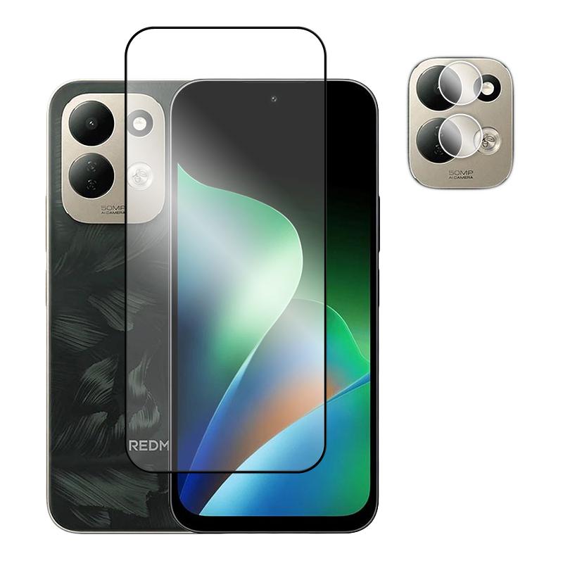 For Redmi 17 Glass For Xiaomi Redmi 17 4G 5G Tempered Glass 2.5D Full Cover Glue HD Screen Protector For Redmi 17 Lens Film 1