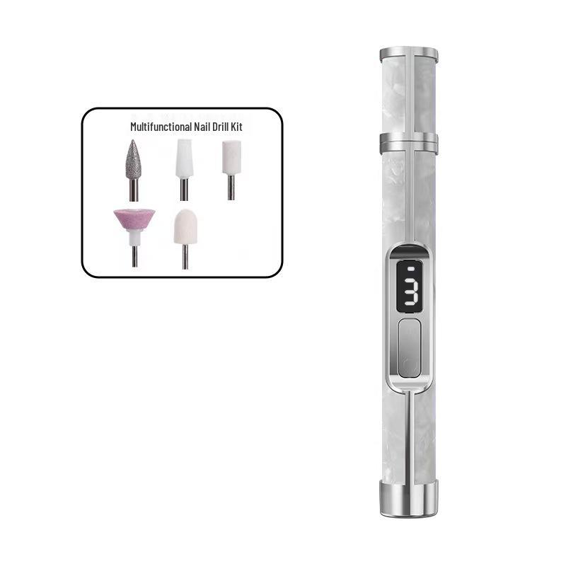 Portable Rechargeable Nail Grinder: Professional Manicure, Polishing, Dead Skin Removal, Nail Repair Tool Set.
