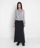 Saendeulig Brushed Maxi Long Skirt_Navy
