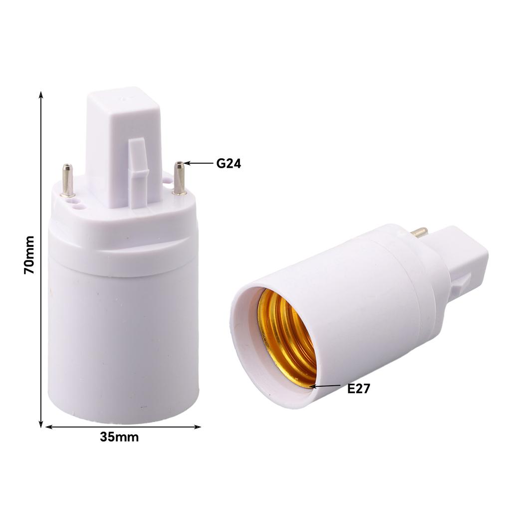 5 Pcs/Lot G24 To E27 Lamp Holder Converter G24d Short Style GX24 Lamp Head Extended Lamp Socket 2-Pin 4-Pin Lamp Base Accessorie