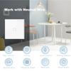 BSEED 1Gang 1/2/3way Wifi Touch Switches Wall Switch For Stairs Tuya Smart Life Alexa App Control White Backlight 10A For Villa