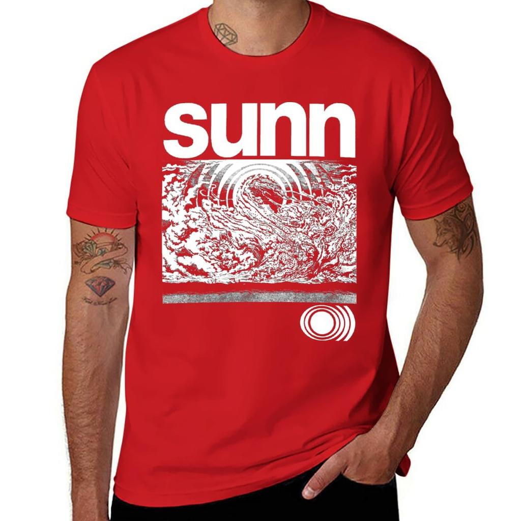 New SUNN O))) T-Shirt black cute tops mens big and tall Men Women Round Neck Short Sleeve Tees Cotton Summer Oversize  Harajuku