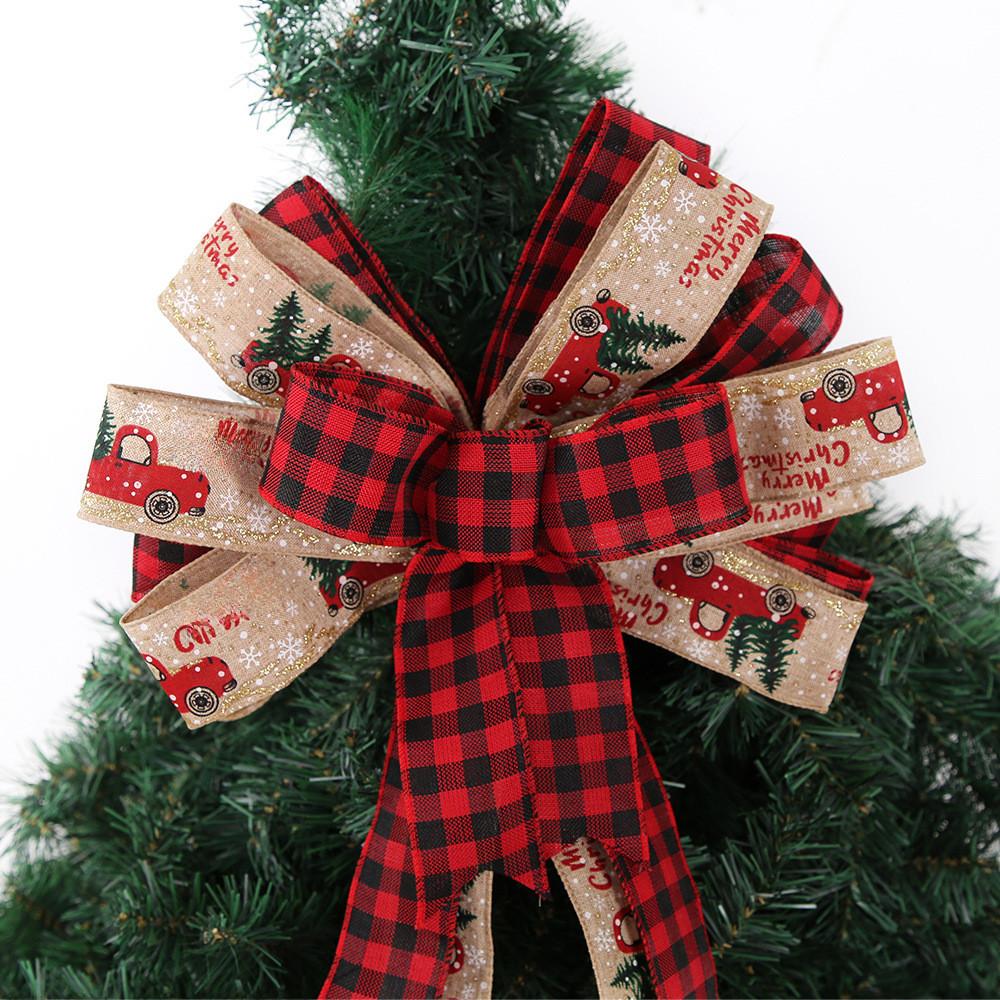 Luxurious Large Fabric Christmas Bow For Tree Adornment And Party Essentials