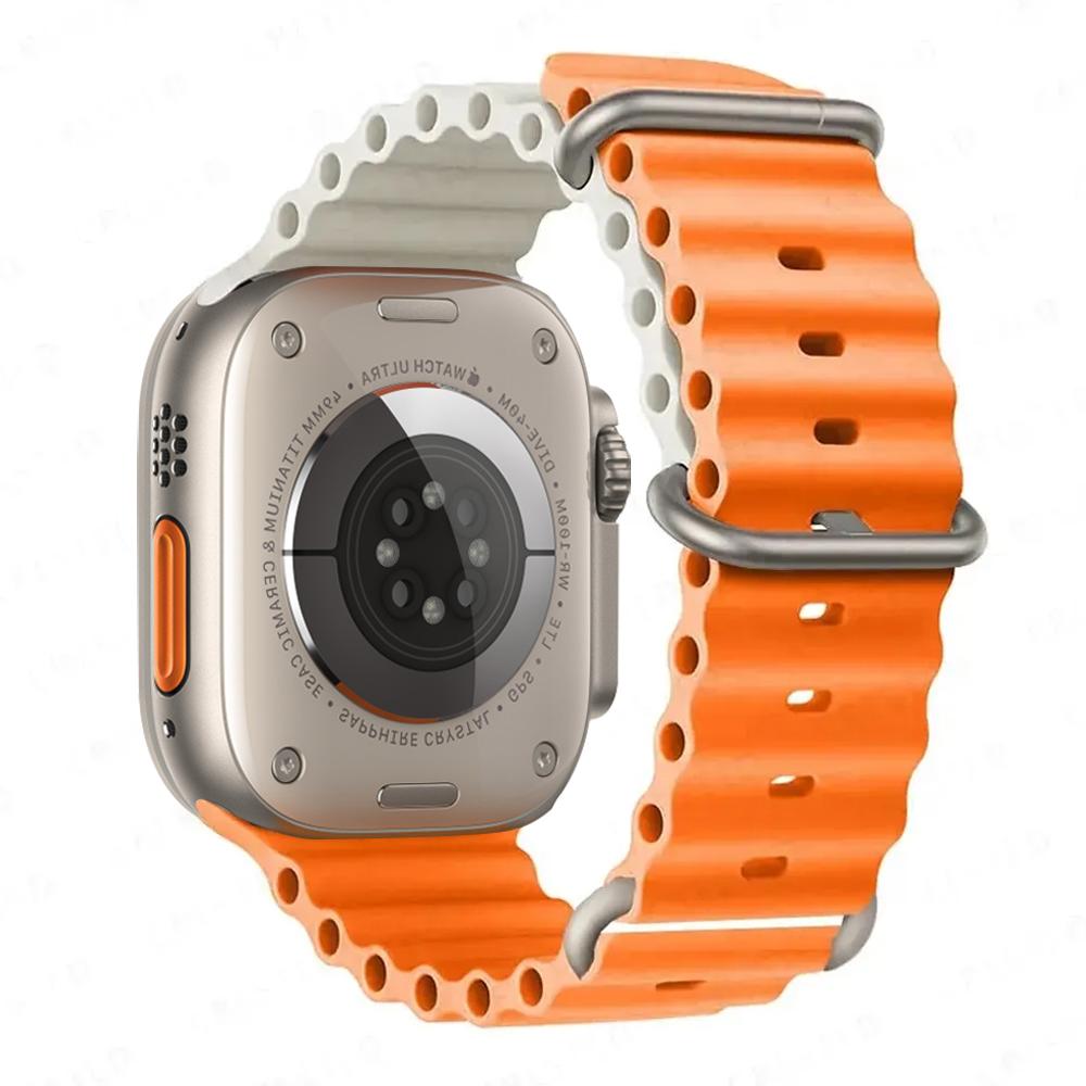 Ocean Band for Watch Ultra 3 Series 11 10 9 7 8 6 SE 49mm 45mm 46mm 42mm 44mm 40 41 Silicone Bracelet Correa iWatch Strap