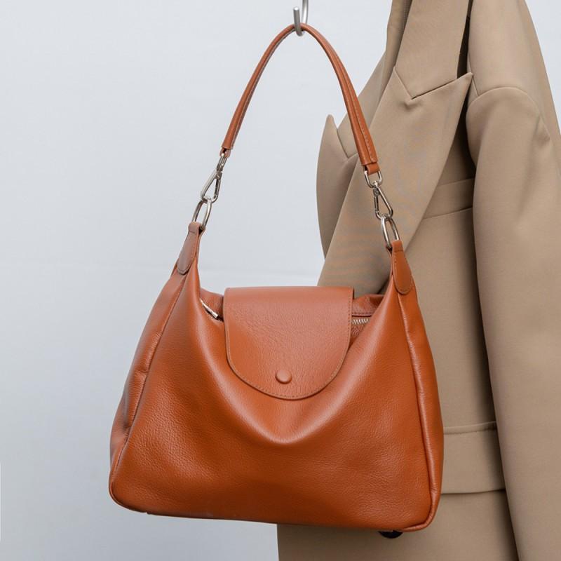 

Head Layer Cowhide Natural Drop Leather Women s Bag Fashionable Elegant Simple Crossbody Shoulder Soft Tote 31x11x25cm