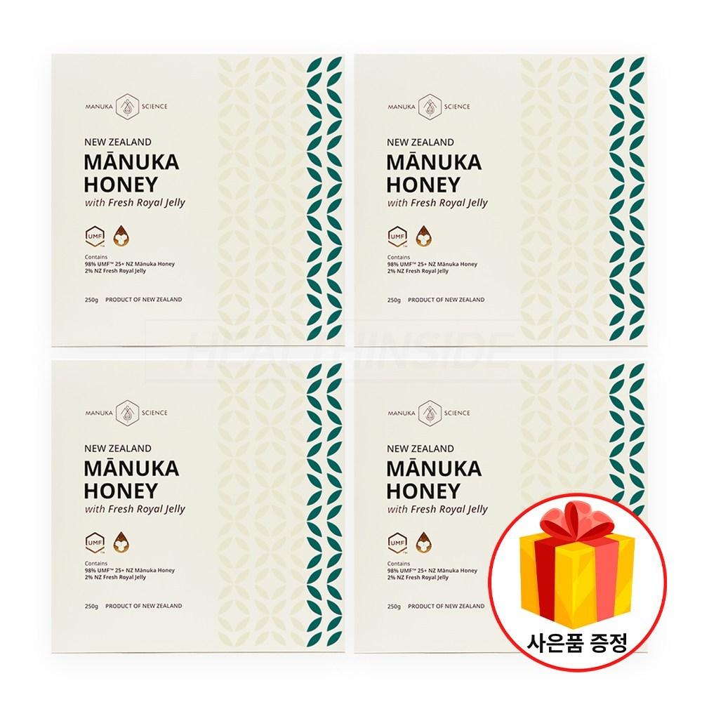 Manuka Science UMF 25 Manuka Honey with Raw Royal Jelly 250g 20 Pcs 4 Pcs