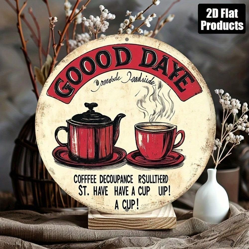 Vintage Metal Poster Wall Art for Kitchen Bar