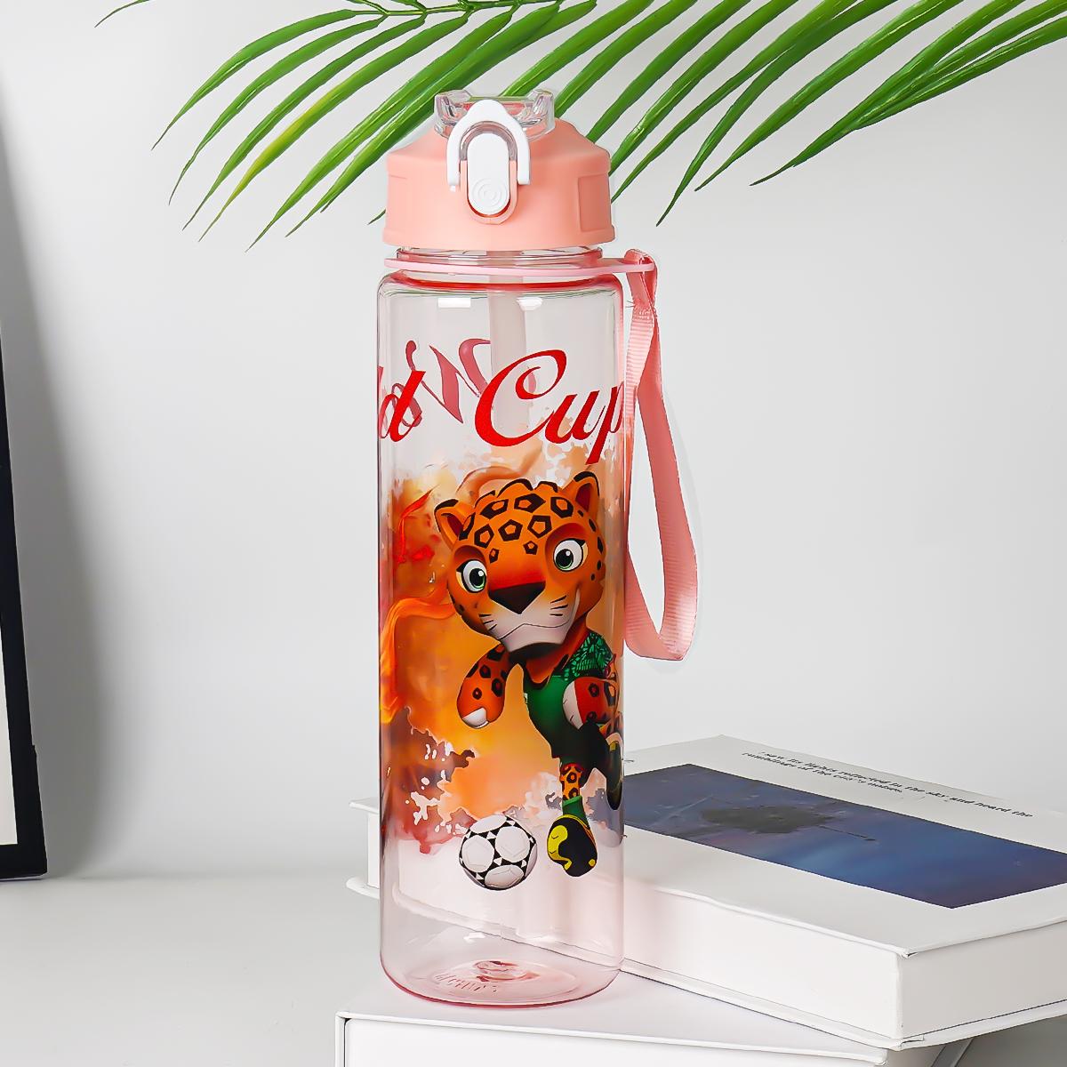 

Football Water Bottle Plastic Football Souvenir Drinking Bottle Cute Water Cup For Soccer Sports Dropshiping For Kids 750ml