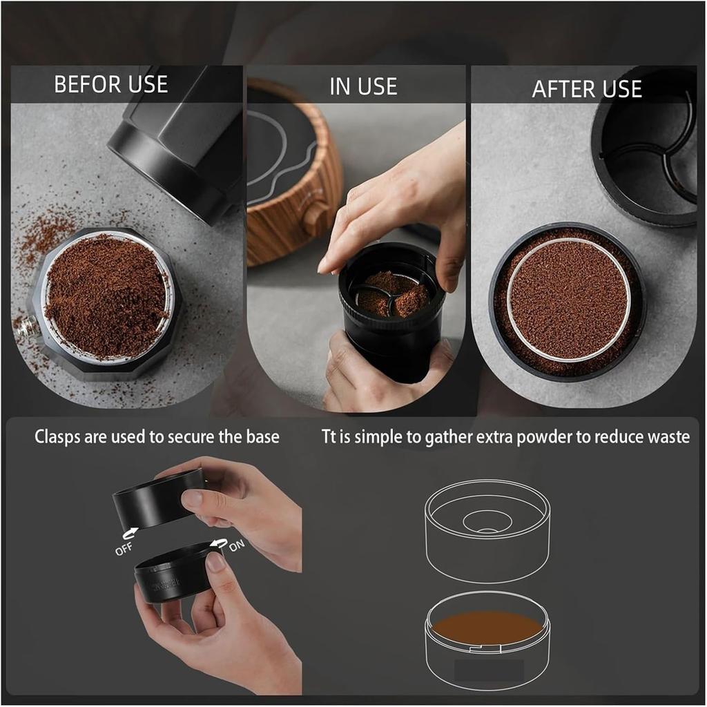 Mocha Coffee Distributor Adjustable Height Coffee Powder Distributor Universal for Moka Pots Adaptive Design Easy To