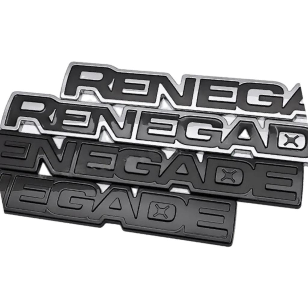 For Jeep Three Dimensional ABS Car RENEGADE Emblem Trunk Rear Sticker Decoration Decal Accessories For Jeep Renegade Grand Ch