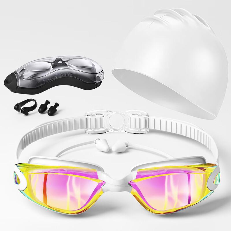 Junwen HD Waterproof Anti-Fog Swimming Goggles 5-Piece Set
