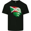 Curled Burundi Flag Burundians Day Football Kids T-Shirt Childrens