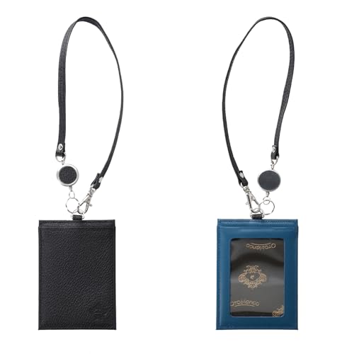 Orobianco Card Case, Pass Case, ID Case with Reel, Pointed Design, ORS-130871