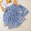 Girls Shorts, Summer, Thin, Middle and Large Children, Loose, Baby Casual Shorts, Outside Girls, Denim Short Trousers