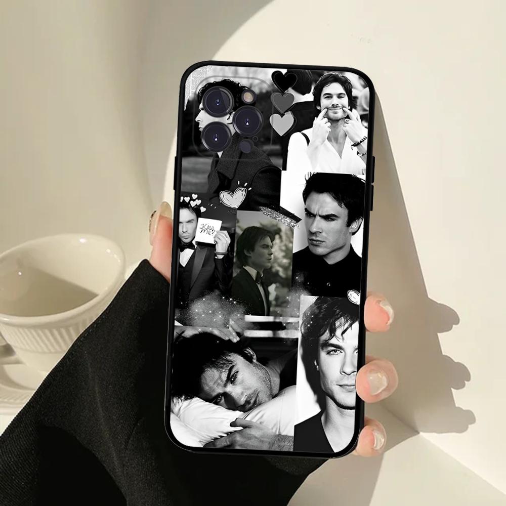 

Чехол для телефона Damon Salvatore The Vampire Diaries Для IPhone 16 15 14 11 12 13 Mini Pro XS Max Чехол 6 7 8 Plus X Funda Shell iPhone 16 pro