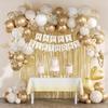Rose Gold Birthday Balloon & Bunting Tinsel Decoration Set