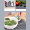 Silicone Dish Drying Mat Built-in Drain Lip Sink Drainer Mat Sturdy Cutlery Drying Pad  Home