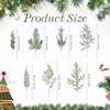 2Pcs Artificial Plant 30cm Green Fake Pine Branches for Home Decor Christmas Decoration DIY Wreath Craft Xmas Tree Accessories